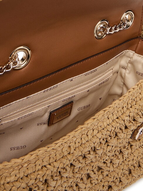 IRENE Borsa intrecciata a spalla, a tracolla natural/cognac - Borse Donna