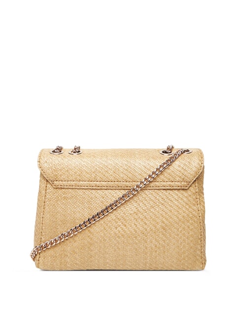 GIULLY 2 Borsa convertible in raffia con flap natural - Borse Donna