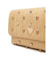 GUESS GIULLY 2 Borsa convertible in raffia con flap natural - Borse Donna - 3