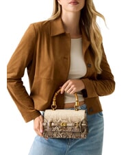 GUESS SIBEL Borsa a mano piccola con tracolla natural - Borse Donna - 5