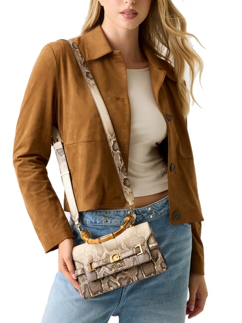 SIBEL Borsa a mano piccola con tracolla natural - Borse Donna