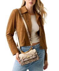 GUESS SIBEL Borsa a mano piccola con tracolla natural - Borse Donna - 6