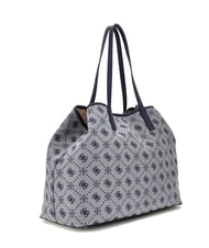 GUESS NEDA Borsa shopper in tessuto jacquard con pochette navy logo - Borse Donna - 3