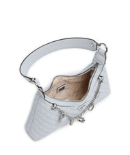 GUESS EVERLEE Borsa a spalla trapuntata con charms misty blue - Borse Donna - 5
