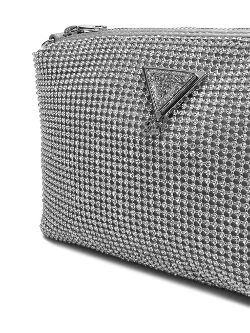 CRYSTAL Borsa a tracolla con strass silver - Borse Donna