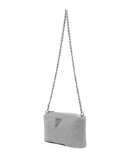 GUESS CRYSTAL Borsa a tracolla con strass silver - Borse Donna - 4