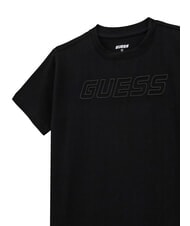GUESS KIDS T-shirt manica corta logo rilievo jetbla - T-shirt Bambino - 3