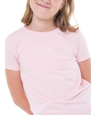 GUESS MINI ME KIDS T-shirt logo strass cotton candy pink - T-shirt Bambino - 3
