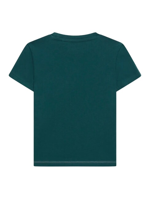 KIDS T-shirt bimbo con taschino e orsetto throwback green - T-shirt Bambino
