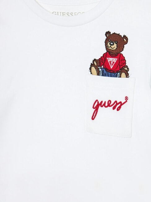 KIDS Maglia a manica lunga con orsetto purwhite - T-shirt Bambino