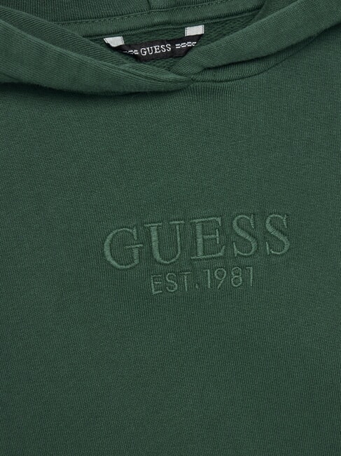 KIDS Felpa bambino con cappuccio e tasca throwback green - Felpe Bambini