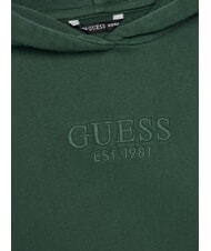 GUESS KIDS Felpa bambino con cappuccio e tasca throwback green - Felpe Bambini - 3