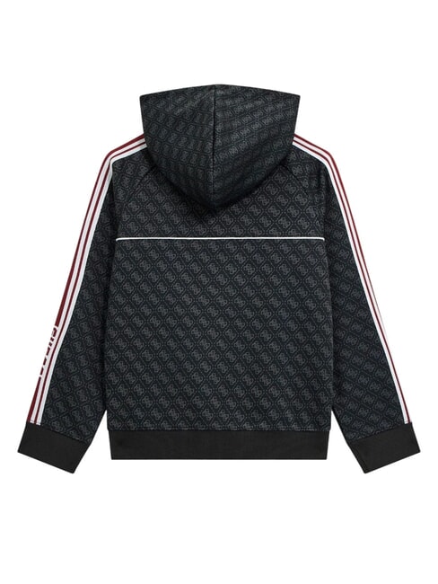 KIDS Felpa da bambino full zip con cappuccio 4g jacquard jet blac - Felpe Bambini