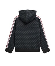 GUESS KIDS Felpa da bambino full zip con cappuccio 4g jacquard jet blac - Felpe Bambini - 2