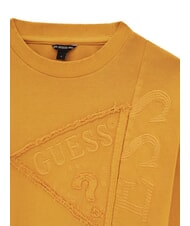 GUESS KIDS Felpa da bambino con ricamo logo dune gold - Felpe Bambini - 3