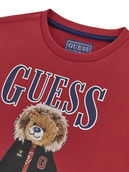 KIDS Felpa girocollo bimbo stampa orsetto chili red - Felpe Bambini