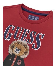 GUESS KIDS Felpa girocollo bimbo stampa orsetto chili red - Felpe Bambini - 3