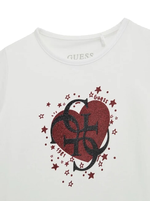 KIDS T-shirt bimba stampa cuore e logo purwhite - T-shirt Bambino