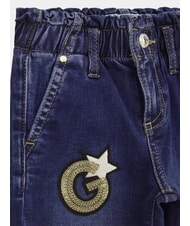 GUESS KIDS MINI ME Jeans da bambina con patch strass shiny letters baby w - Pantaloni bambini - 3