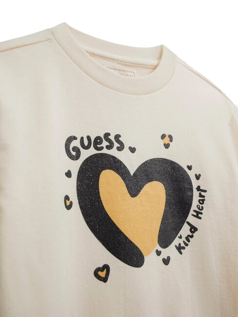 KIDS MINI ME kit tuta bimba felpa e pantaloni cremwhi - Tute bambini