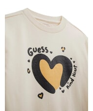 GUESS KIDS MINI ME kit tuta bimba felpa e pantaloni cremwhi - Tute bambini - 3