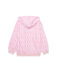 GUESS KIDS Felpa con cappuccio logo all over logo fuchsia - Felpe Bambini - 2