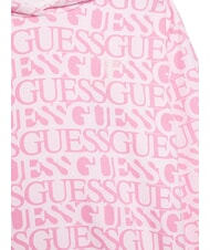 GUESS KIDS Felpa con cappuccio logo all over logo fuchsia - Felpe Bambini - 3