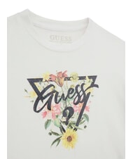 GUESS KIDS T-shirt bambina stampa floreale purwhite - T-shirt Bambino - 3