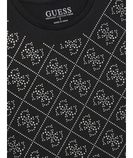 GUESS KIDS T-shirt manica corta strass logo jetbla - T-shirt Bambino - 3