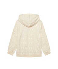 GUESS KIDS Felpa con cappuccio logo all over logo beige - Felpe Bambini - 2