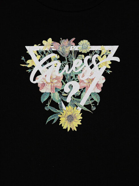 KIDS T-shirt bambina stampa floreale jetbla - T-shirt Bambino