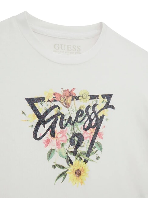 KIDS T-shirt bambina stampa floreale purwhite - T-shirt Bambino