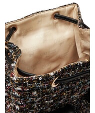 GUESS GIRLS TWEED Zainetto in tessuto con tasche jetbla - Borse Donna - 5