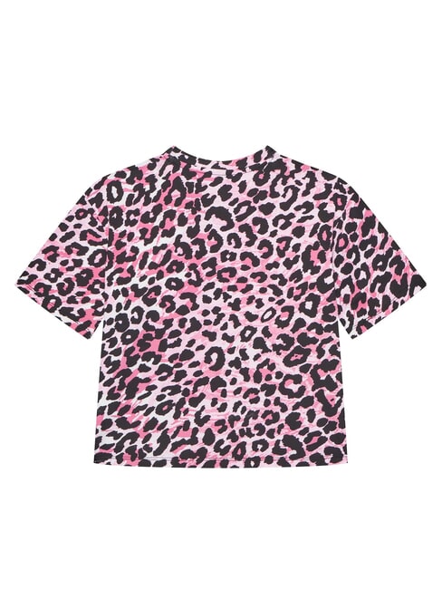 KIDS T-shirt a manica corta bambina leopard pink combo - T-shirt Bambino