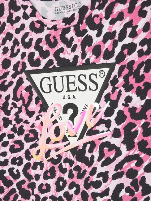 KIDS T-shirt a manica corta bambina leopard pink combo - T-shirt Bambino