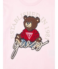 GUESS KIDS T-shirt manica lunga con orsetto cotton candy pink - T-shirt Bambino - 3