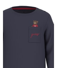 GUESS KIDS T-shirt manica lunga con taschino smartblue - T-shirt Bambino - 3