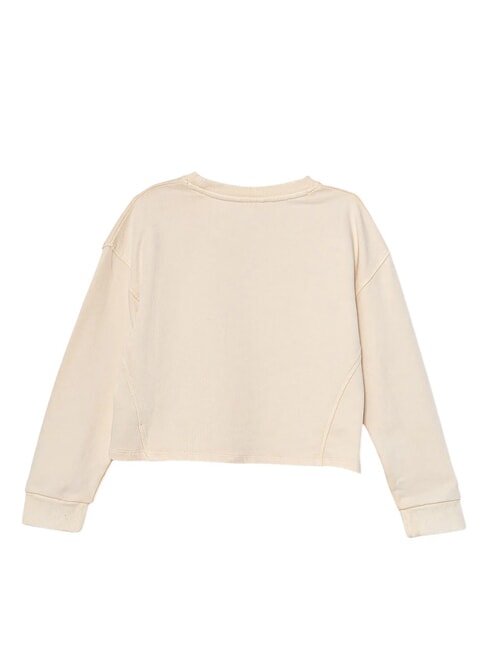 KIDS Felpa a girocollo bimba ricamo logo peach peony - Felpe Bambini