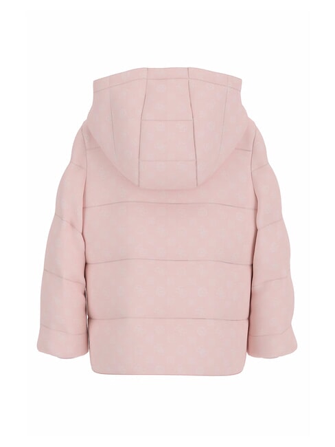 KIDS MINI ME Piumino imbottito con cappuccio allover peony pink - Giacche Bambini