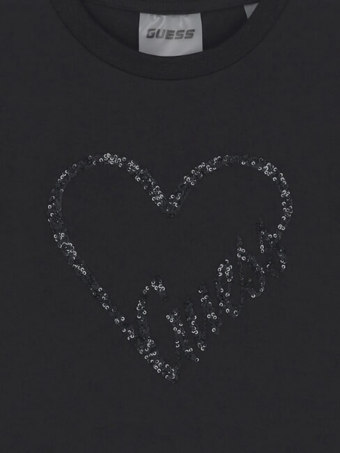 KIDS MINI ME T-shirt in cotone con paillettes jetbla - T-shirt Bambino