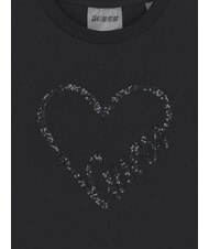 GUESS KIDS MINI ME T-shirt in cotone con paillettes jetbla - T-shirt Bambino - 3