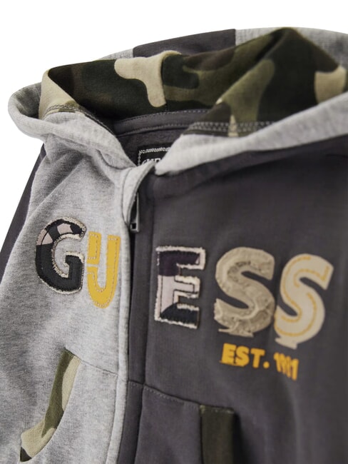 KIDS MINI ME kit tuta felpa cappuccio e pantaloni grey shade combo - Tutine e completi per neonati