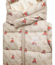 GUESS KIDS MINI ME Tuta da neve con cappuccio 4g rustic beige aop - Tutine e completi per neonati - 3