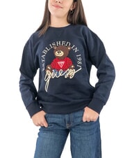GUESS KIDS ACTIVE Felpa girocollo da bambina smartblue - Felpe Bambini - 4