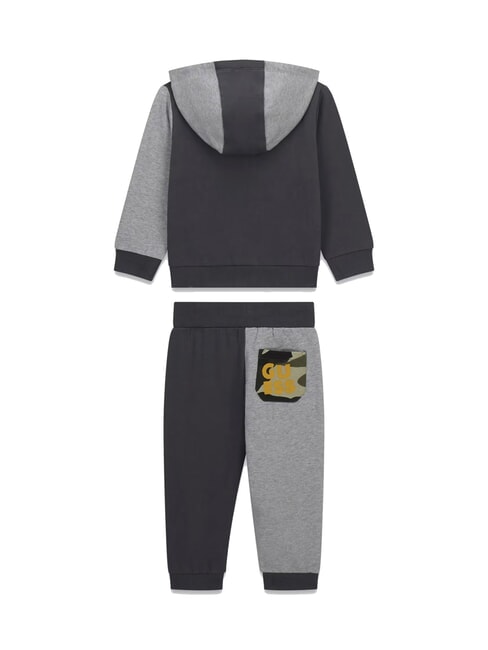KIDS MINI ME Kit tuta bimbo felpa e pantalone grey shade combo - Tute bambini