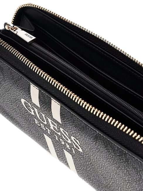 LAUREL 2 Portafoglio grande zip around coal - Portafogli Donna