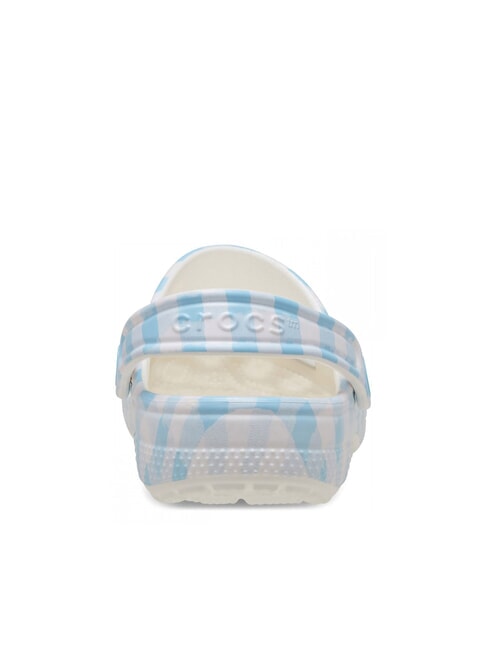 CLASSIC GINGHAM Ciabatte sabot da donna con stampa white/blue - Scarpe Donna