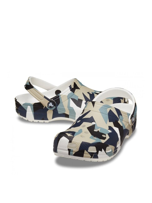 GEO CAMO Ciabatte sabot unisex con stampa white/multi - Scarpe Unisex