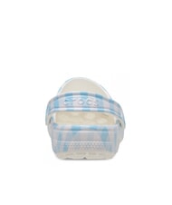 CROCS CLASSIC GINGHAM Ciabatte sabot da donna con stampa white/blue - Scarpe Donna - 4