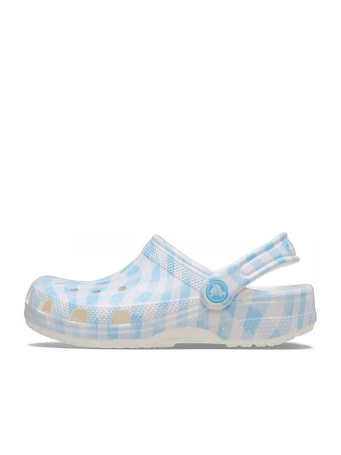 CLASSIC GINGHAM Ciabatte sabot da donna con stampa white/blue - Scarpe Donna